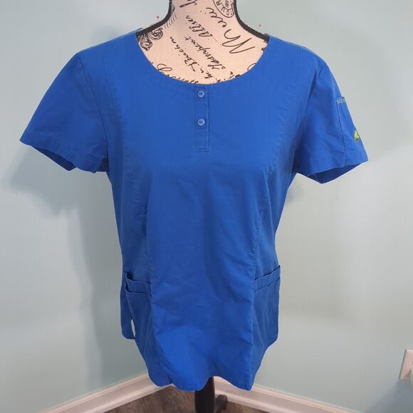 Crocs Medical Apparel Women's Scrub Top in Royal Blue medium - Picture 1 of 7
